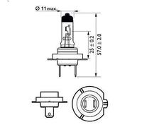 Lampadina, faro PHILIPS 12972XVPB1 per MG MG ZT 2 2002-2003
