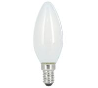 Lampadina filam. LED, E14, 470lm rem. 40 W, amp. bgie, opaco, blc chd, rg.