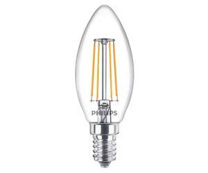 Lampadina filamento Led Philips a oliva 4,3W attacco E14 4000K PHILEDCAN4084G2