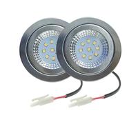Lampadina for cappa aspirante da cucina, 2 pezzi, 12 V, 230, 68 mm, 1,5 W, LED, for ripiano, sottopensile, armadio, ventilatore, estrattore di fumo(Warm White 3000K,Input 12V DC)