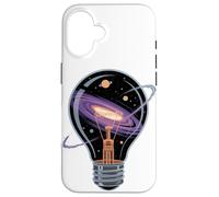 Lampadina Galassia Idea Spazio Creatività Universo Simbolico Custodia per iPhone 16