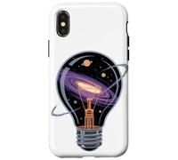 Lampadina Galassia Idea Spazio Creatività Universo Simbolico Custodia per iPhone X/XS