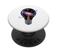 Lampadina Galassia Idea Spazio Creatività Universo Simbolico PopSockets PopGrip Adesivo