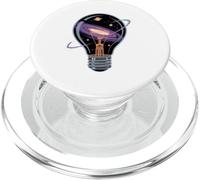 Lampadina Galassia Idea Spazio Creatività Universo Simbolico PopSockets PopGrip per MagSafe