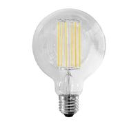Lampadina Globo Edison Stile Vintage a Filamento LED 10W = 90W Luce 4000°k (Bianco Naturale) 1400 lumen - Dimensioni: d 95 x 125 mm Angolo Flusso luminoso 360°