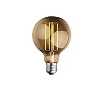 Lampadina Globo Edison Stile Vintage a Filamento LED 4W = 40W Luce 2700°k (Bianco Caldo) 460 lumen - Dimensioni: d 95 x 125 mm Angolo Flusso luminoso 360°