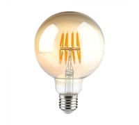 LAMPADINA GLOBO G95 FILAMENTO VINTAGE E27 8W BIANCO CALDO AMBRA VT-2019 -LED217145 V-TAC