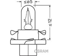 Lampadina, Illuminazione strumentazione OSRAM 2352MFX6