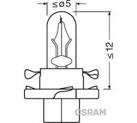 X10 2452MFX6 Osram 1.5W 12V BX8.4d Lampadine Cruscotto Strumento Luce Originale