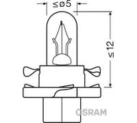 Lampadina Illuminazione Strumentazione Ams-osram 2473MFX6 Original per