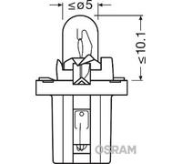 OSRAM ORIGINAL - BASE MF IN PLASTICA - 2W - BX8.5d - Lampadina extra