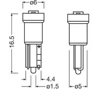Lampadina, Illuminazione strumentazione OSRAM 2723DWP-2BL