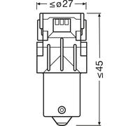 OSRAM LEDriving SL - PY21W Huvudsakligen för signal-/blinkerstillämpningar - 2-PACK -Gul