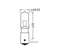 OSRAM ORIGINAL - BASE IN METALLO - H21W - 24V Lampadina extra