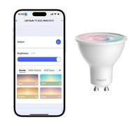 Lampadina intelligente Aqara GU10 RGBW 450 lm CRI90 compatibile con Zigbee, Bluetooth e assistenti vocali