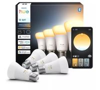 Lampadina intelligente Philips Hue White ambiance E27 6W 810lm set 4pz Bluetooth Zigbee