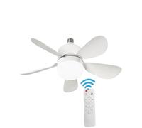 Lampadina lampada GLOBO LED E27 19W lampadario a sospensione con Ventilatore 9W, Telecomando, Dimmerabile, CCT 3000K-4000K-6500K, 3 Velocità Regolabili per camare letto cucina bagno