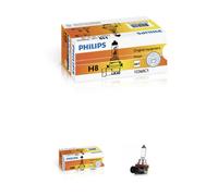Lampadina lampada PHILIPS H8 12V 35W zoccolo in plastica PGJ-19 alogena con vetr