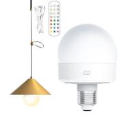 Lampadina - Lampadine LED da 9,7 cm, Flessibilità telecomandata | Lampadine a risparmio energetico per PC in ABS con configurazione USB ricaricabile, lampadina per ingresso nel seminterrato, lavanderi