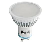 Beghelli lampada spot led GU10 4W 3000k luce calda black-out 56302