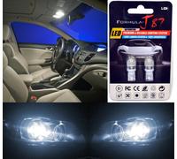 Lampadina LED 5050 Bianca 5000K 194 Due Bulbi Per Targa Aggiornamento SMD JDM