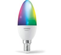 LEDVANCE Lampada LED SMART+ WIFI, smerigliata, 4,9W, 470 lm, forma classica a candela (Classic B), attacco E14, luce colorata e luce bianca, app o controllo vocale, durata fino a 20.000 ore