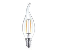 Lampadina Led a Filamento E14 CL35 a colpo di vento 2W Bianco caldo 2700K Novaline