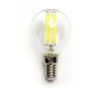 Lampadina Led a Filamento E14 G45 a sfera 4W Bianco freddo 6500K Aigostar