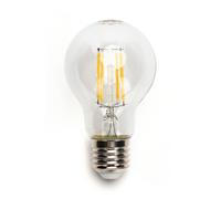 lampadina led filamento a60 4w attacco e27 470 lumen 2700k luce calda d60h105mm angolo 360 gradi equivale a 40w ad incadescenza