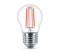Lampadina Led a Filamento E27 G45 a sfera 4W Rosso Novaline