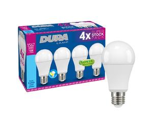 Lampadina Led a goccia Duralamp 14W attacco E27 6400K 4 pezzi A6015C-4