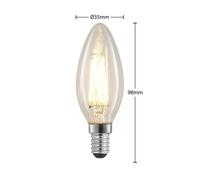 Lampadina LED Arcchio, a filamenti, a candela, E14, 4 W, trasparente Arcchio