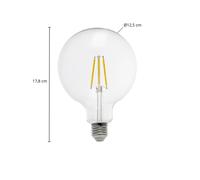 Lampadina LED Arcchio Globe G125 E27 3,8 W 2.700 K a filamenti Arcchio