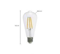 Lampadina LED Arcchio Rustika E27 3,8 W 2.700 K 806 lm trasparente Arcchio
