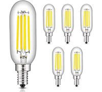 Lampadina LED Base E12 T25 4w Lampada A Spirale Tubolare 3000k Bianco Caldo 5000k Luce Diurna 50w Lampadina Equivalente 110v 220v (8 Pezzi), Warm White, 4W