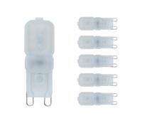 Lampadina LED Bispina G9 3Watt Resa 25Watt Risparmio Energetico 4500K Pezzi 6