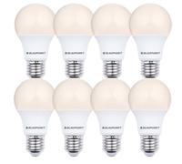 Lampadina LED Blaupunkt Classica A60, lampada LED, attacco a vite E27, 6W, sostituisce da 60W, bianco caldo 2700K, non dimmerabile, 570 lumen, interno esterno, 8 pezzi (confezione da 8)