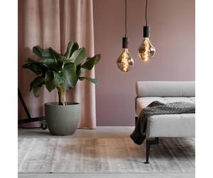 Lampadina LED Calex Organic Evo E27 6W dimmerabile in titanio Calex