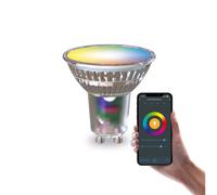 Lampadina LED Calex Smart con riflettore GU10 4,9 W RGB CCT 5 cm Calex