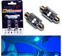 Lampadina LED Canbus Senza Errori 6418 5W Icy 8000K Due Lampadine Per Targa JDM
