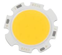 Lampadina LED COB rotonda super luminosa da 5 W, bianco caldo, DC15-17 V