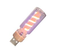 Lampadina LED con luce calda, compatta USB Plug-In Night Lamp, Atmosphere Lights for Bedroom, Bathroom, Hallway, Nursery, Kitchen, and Car, Energy-Efficient Lights