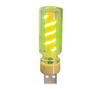 Lampadina LED con luce calda, compatta USB Plug-In Night Lamp, Atmosphere Lights for Bedroom, Bathroom, Hallway, Nursery, Kitchen, and Car, Energy-Efficient Lights