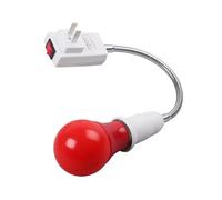 Lampadina LED da 0,5 W Sicura per Camera Oscura - Attacco E27, Lampada Rossa per Sviluppo di Pellicole/Diapositive con Fotografia Analogica, Spina
