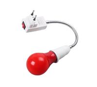 Lampadina LED da 1W Sicura per Camera Oscura - Attacco E27, Lampada Rossa per Sviluppo di Pellicole/Diapositive con Fotografia Analogica, Spina UE.