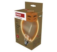 Lampadina LED Decorativa E27 G130 OA 4W 1800K LED Perimetrale Arancione | EMOS Z
