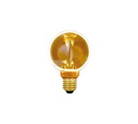 Lampadina LED decorativa Ring G80A E27 220-240V Luce Calda 1800K 220 lm 4W Ambra