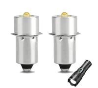 Lampadina LED di Ricambio 3V P13.5S 3W per Torcia Maglite 2D, Lampada Torcia LED 3V, Lampadina Sostitutiva Alta Luminosità, Sicura e Affidabile, Facile da Installare, Adatta per Luce di Emergenza (2)