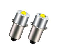 Lampadina LED di ricambio P13.5S for torce e fari, LED ad alta potenza da 3 W, 6-24 V CC, compatibile con Maglite/Ledlenser, confezione da 2(White 6000K)