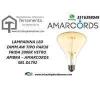LAMPADINA LED DIMM.4W TIPO PAR38 FRIDA 2000K VETRO AMBRA - AMARCORDS SRL DL792